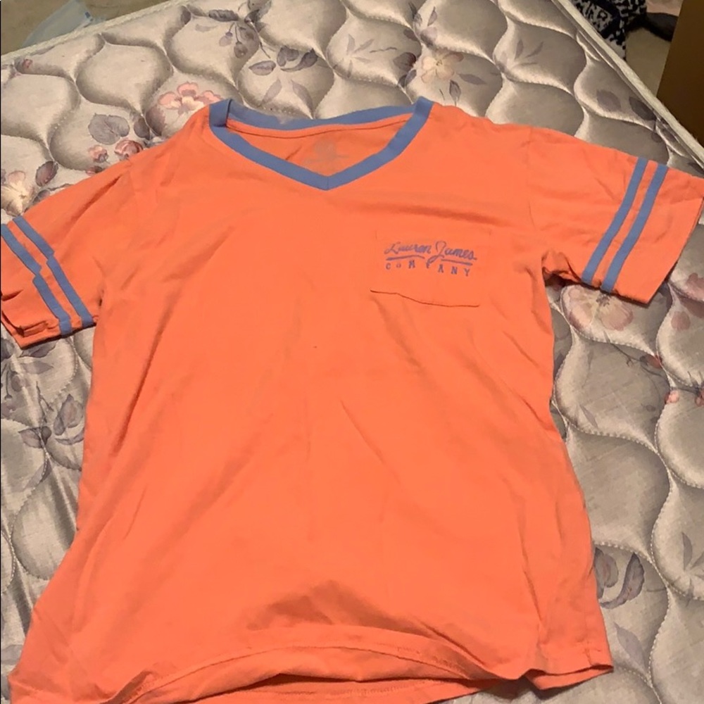 coral tshirt.